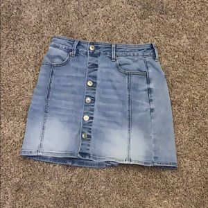 american eagle jean skirt